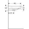 Раковина Geberit Smyle Square 120 500.253.01.1 Белая