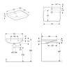 Раковина Geberit Selnova Comfort 65 500.292.01.1 Белая