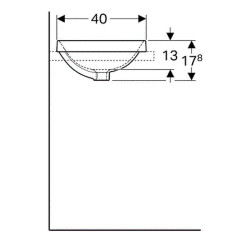 Раковина Geberit VariForm 60 500.738.01.2 Белая