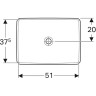 Раковина Geberit VariForm 60 500.738.01.2 Белая