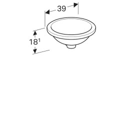 Раковина Geberit VariForm  500.746.01.2 Белая