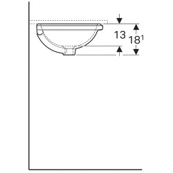 Раковина Geberit VariForm  500.746.01.2 Белая