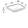 Раковина Geberit VariForm  50 500.764.01.2 Белая