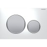 Клавиша смыва Geberit Sigma 20 115.882.KL.1 Белая Матовый хром