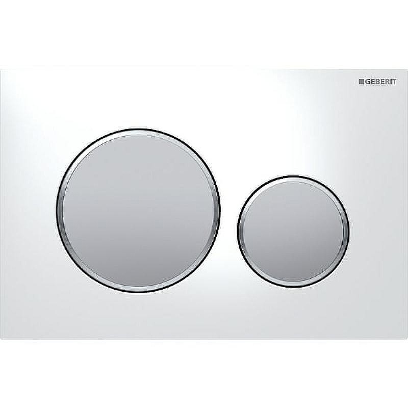 Клавиша смыва Geberit Sigma 20 115.882.KL.1 Белая Матовый хром