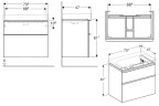 Тумба под раковину Geberit Smyle Square 75 500.353.00.1