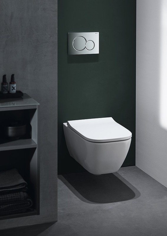 Унитаз Geberit Smyle Square 500.683.01.1 подвесной с сиденьем Микролифт