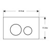 Кнопка смыва Geberit Sigma 40 115.628.SJ.1 цвет Черный