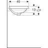 Раковина Geberit VariForm 60 500.730.01.2 Белая