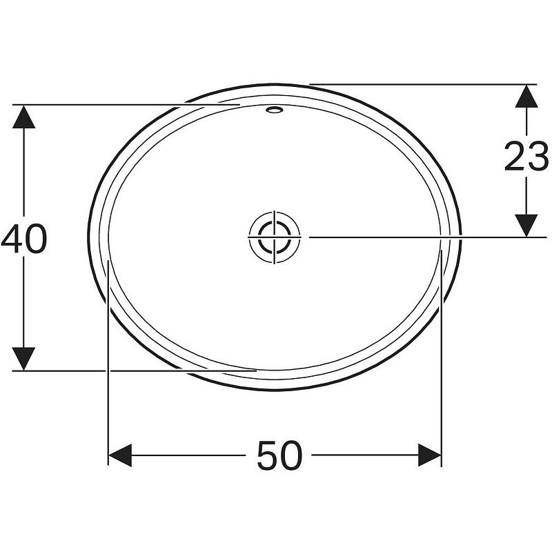 Раковина Geberit VariForm 500.752.01.2 Белая