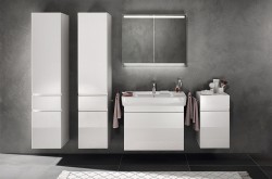 Тумба под раковину Geberit Renova Nr.1 Plan 80 869850000 подвесная Белая глянцевая