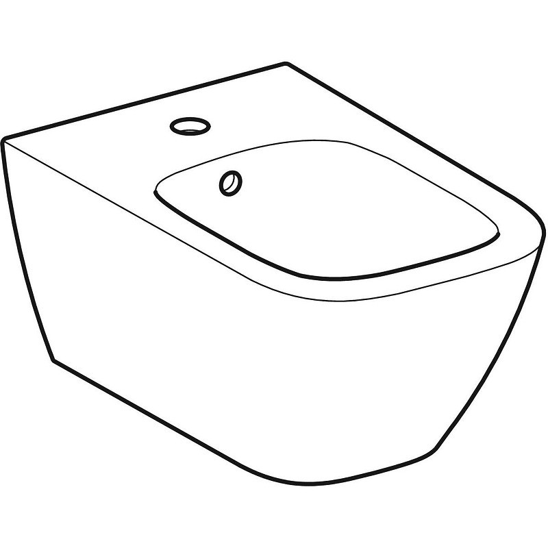 Биде Geberit Smyle Square 500.209.01.1 без крышки