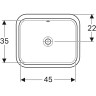Раковина Geberit VariForm 53 500.760.01.2 Белая