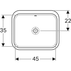 Раковина Geberit VariForm 53 500.760.01.2 Белая