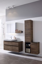 Шкаф пенал Geberit Smyle Square 36 500.361.JR.1 подвесной Пекан