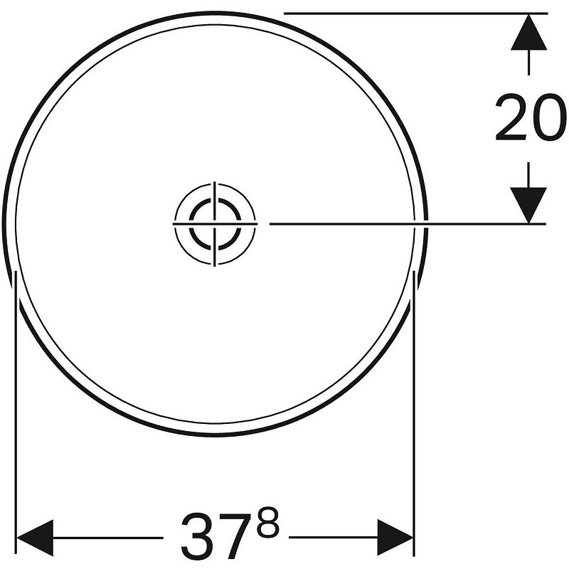 Раковина Geberit VariForm 500.700.01.2