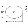 Раковина Geberit VariForm 55 500.716.01.2