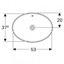 Раковина Geberit VariForm 55 500.716.01.2