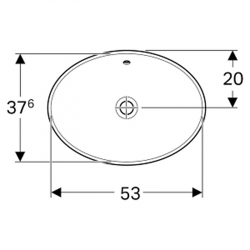 Раковина Geberit VariForm 55 500.716.01.2