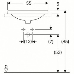 Раковина Geberit VariForm 55 500.720.01.2