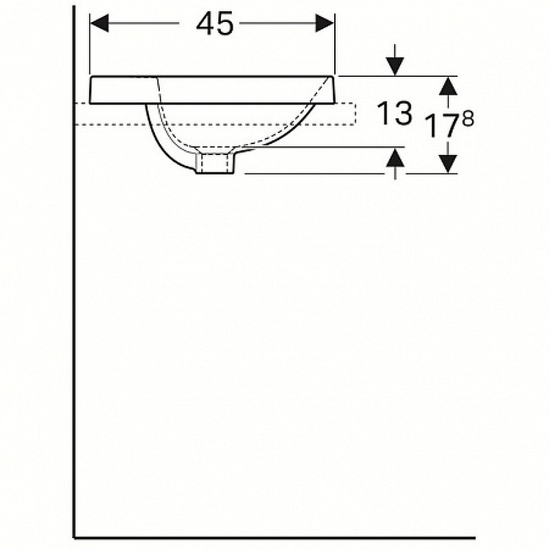 Раковина Geberit VariForm 55 500.720.01.2