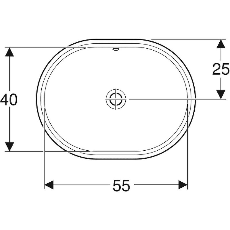 Раковина Geberit VariForm 62 500.756.01.2