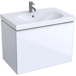 Тумба под раковину Geberit (Keramag) Acanto 74 500.611.01.2 подвесная Белая глянцевая