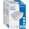 Унитаз Geberit Smyle Square 500.683.00.2 подвесной