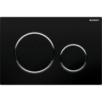 Клавиша смыва Geberit Sigma 20 115.882.KM.1 черный/хром