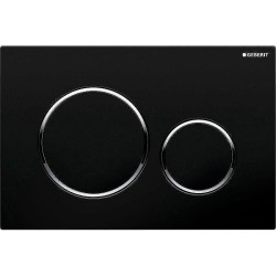 Клавиша смыва Geberit Sigma 20 115.882.KM.1 черный/хром