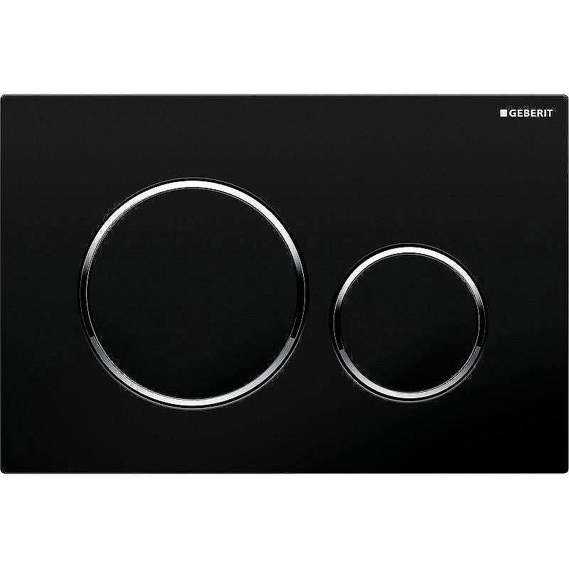 Клавиша смыва Geberit Sigma 20 115.882.KM.1 черный/хром
