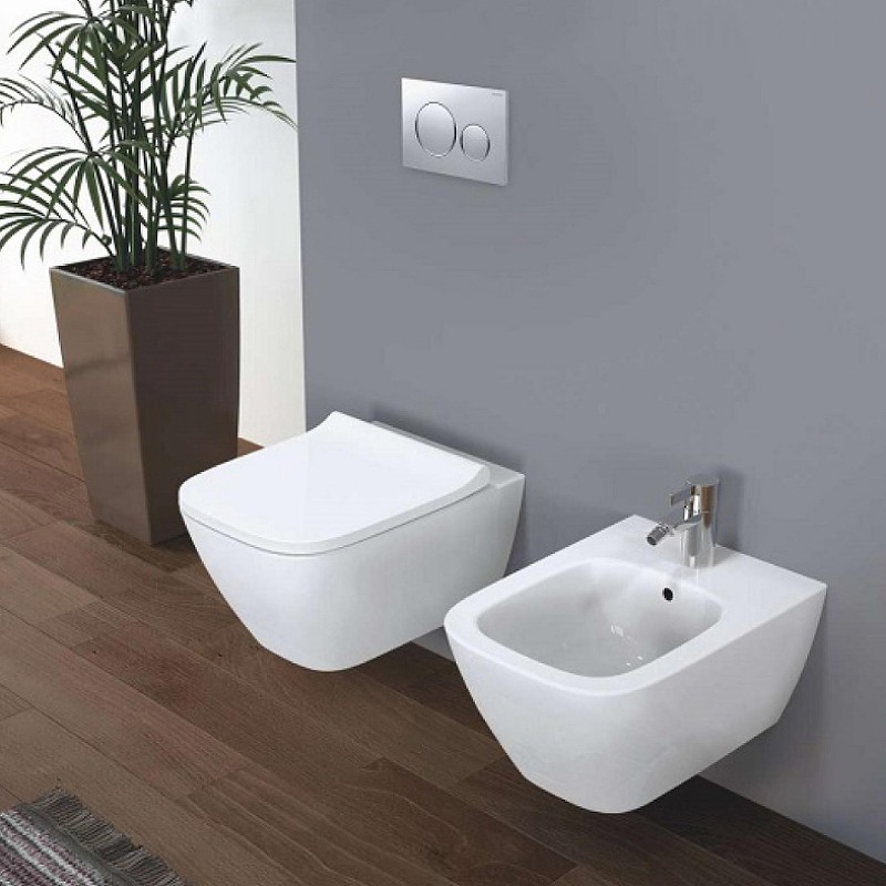 Унитаз Geberit Smyle Square 500.208.01.1 подвесной без сиденья