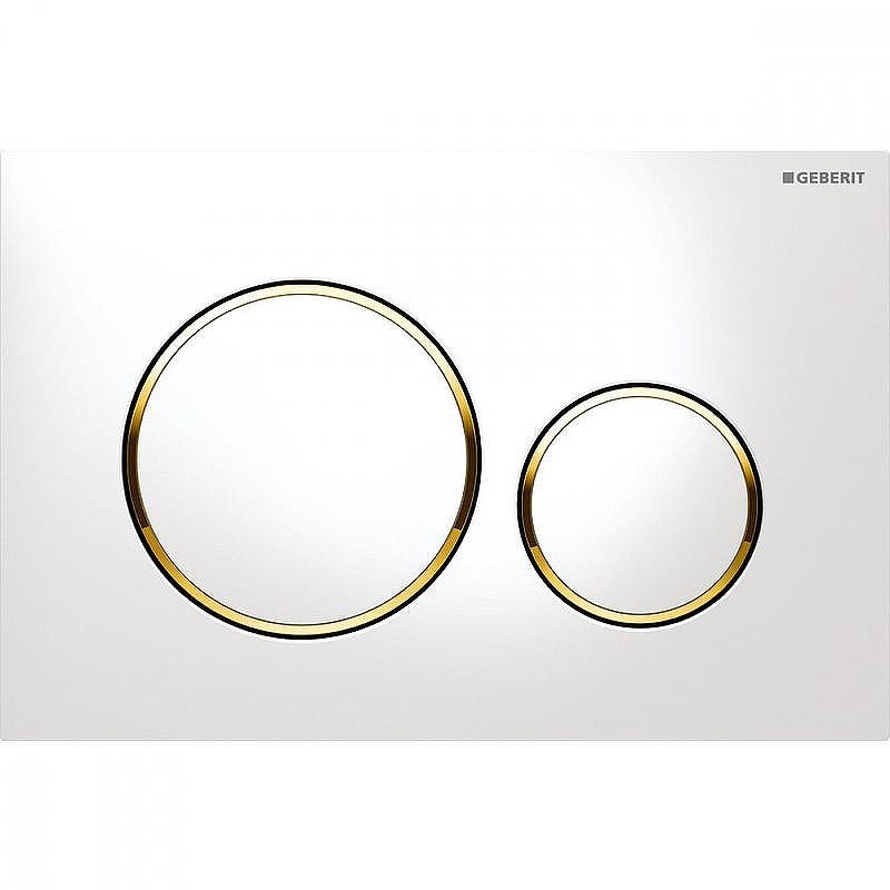 Клавиша смыва Geberit Sigma 20 115.882.KK.1 Белый/золото