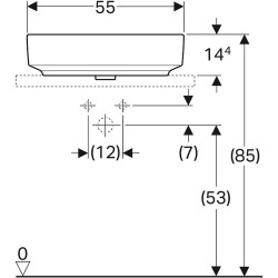 Раковина-чаша Geberit VariForm 55 500.774.01.2 Белая