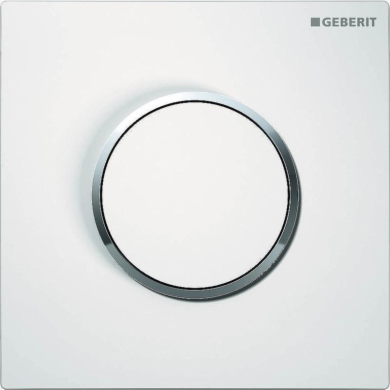 Клавиша смыва Geberit HyTouch Sigma 10 116.015.KJ.1 белая/обод глянцевый хром
