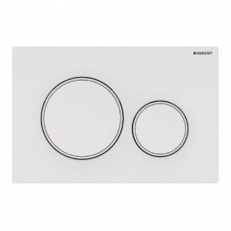 Клавиша смыва Geberit Sigma 20 115.882.11.1 Белая глянцевая и матовая