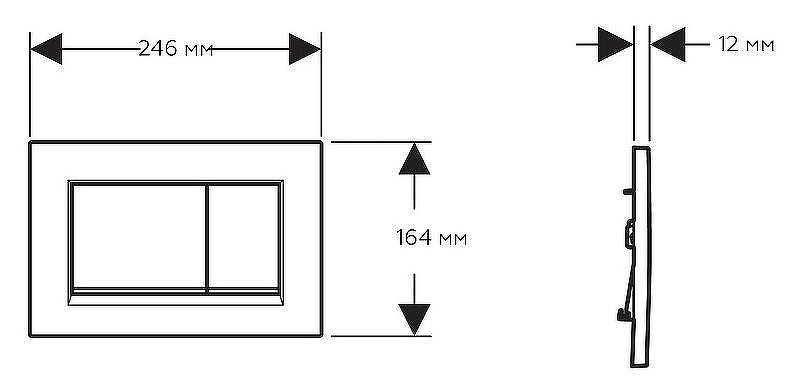 Клавиша смыва Geberit Sigma 30 NEW 115.883.01.1 белый матовый